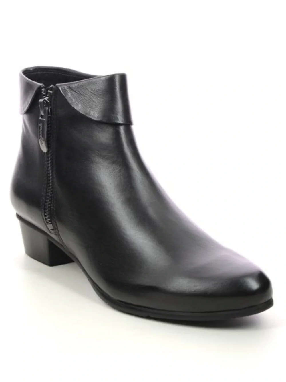 Regarde Le Ciel Stephany 03 Women's Black Leather Ankle Boot Side Zip Size 42
